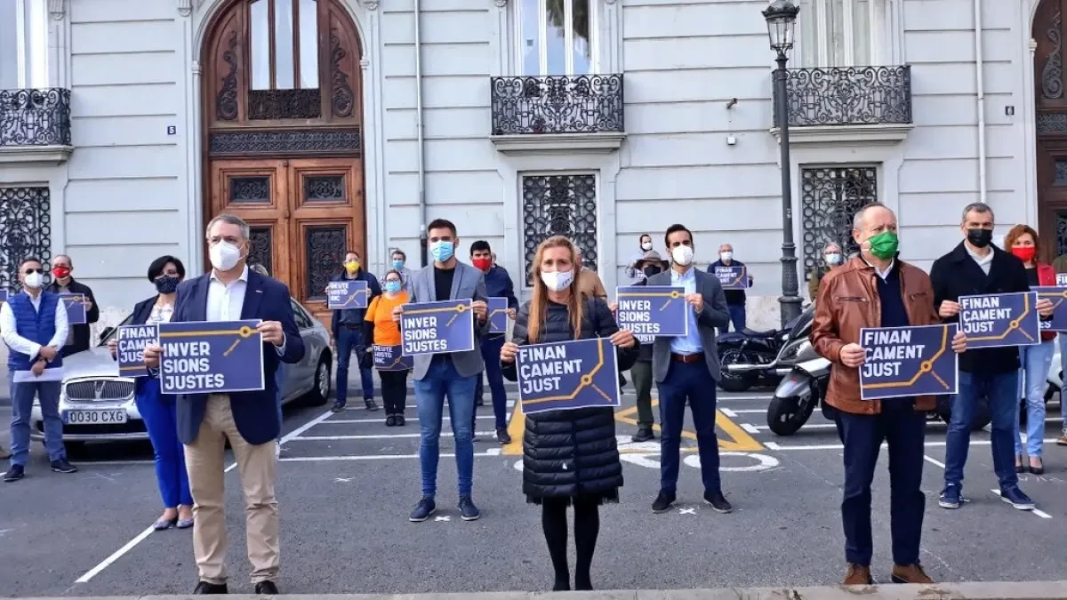 La sociedad civil valenciana vuelve a exigir una reforma inmediata de la financiación por cuarto año