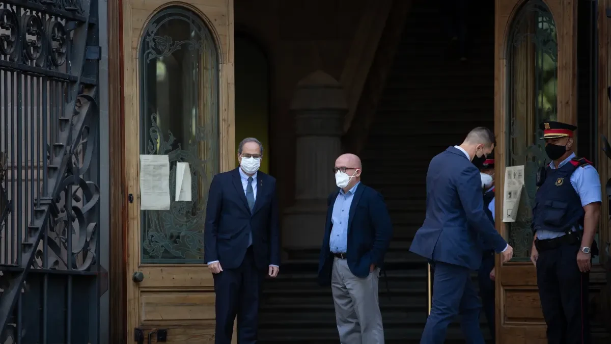 Torra no declara en la segunda causa por desobediencia a la espera de que el Supremo confirme su inhabilitación