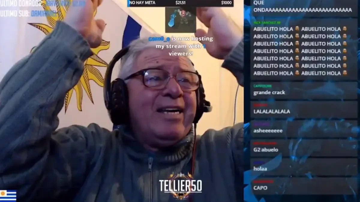 Un abuelo llora de emoción en Twitch después de que Ibai le envíe a sus seguidores: 