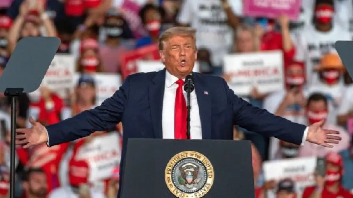 Trump, desatado en su primer mitin tras superar la Covid: 