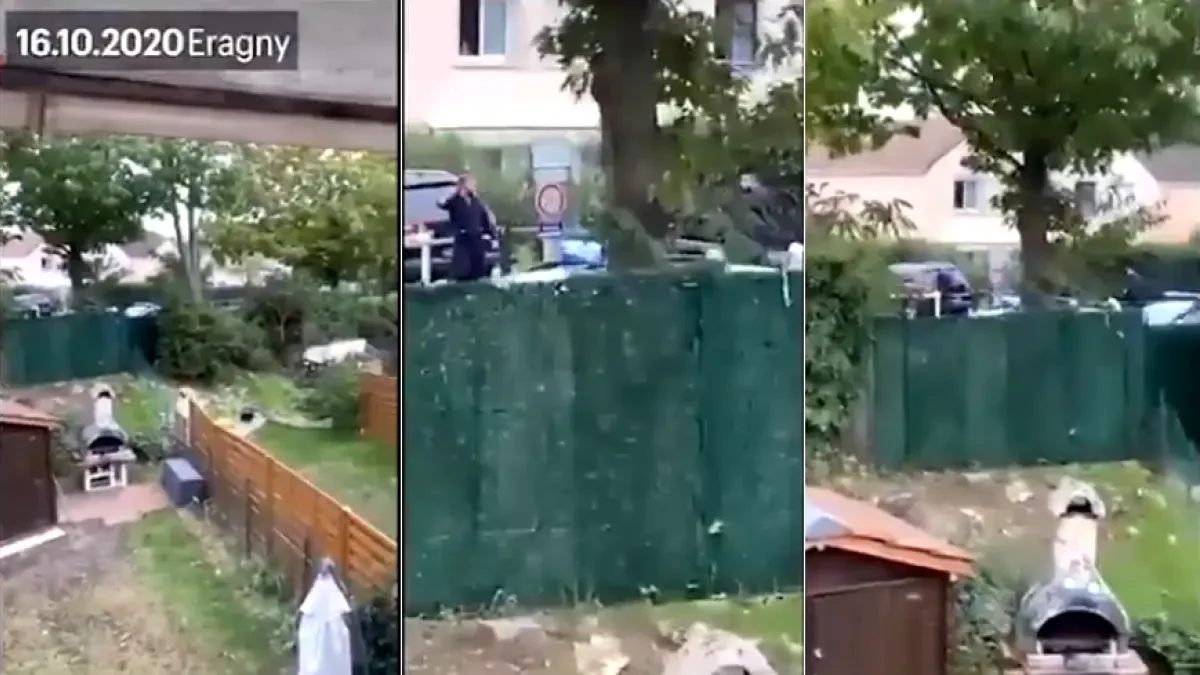 El vídeo en el que el terrorista que decapitó a un profesor en París es abatido por la policía