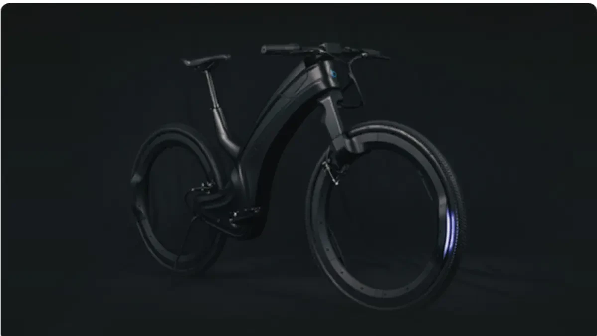 Así es la bici eléctrica sin radios que parece venir directa desde el futuro