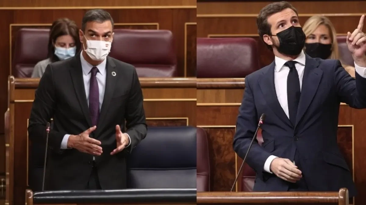 Sánchez usa la moción de censura de Vox y acusa a Casado de 