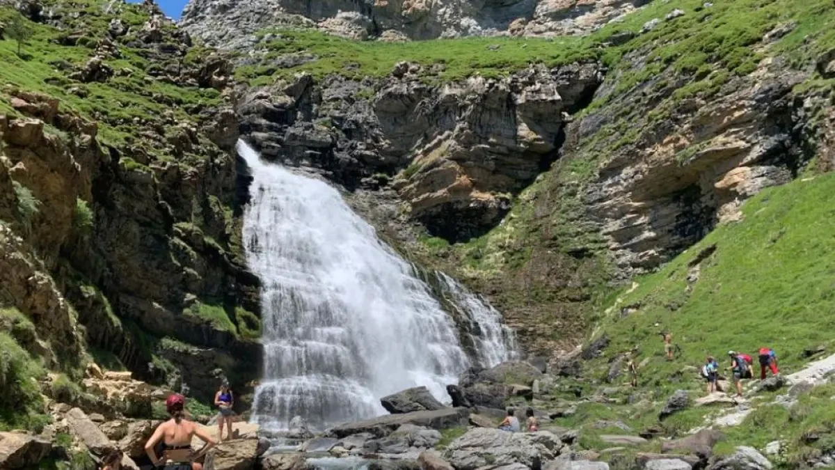 El cambio climático podría secar la cascada del Parque Nacional de Ordesa