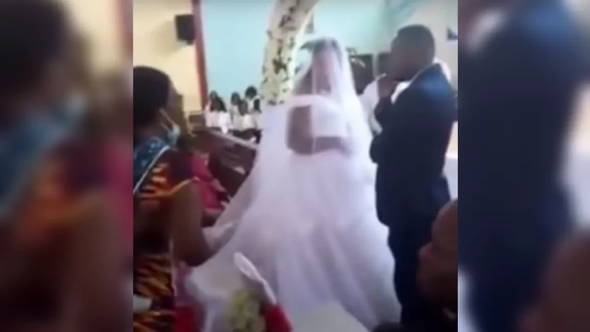 Una mujer interrumpe una boda porque su marido es el novio y se está casando con otra