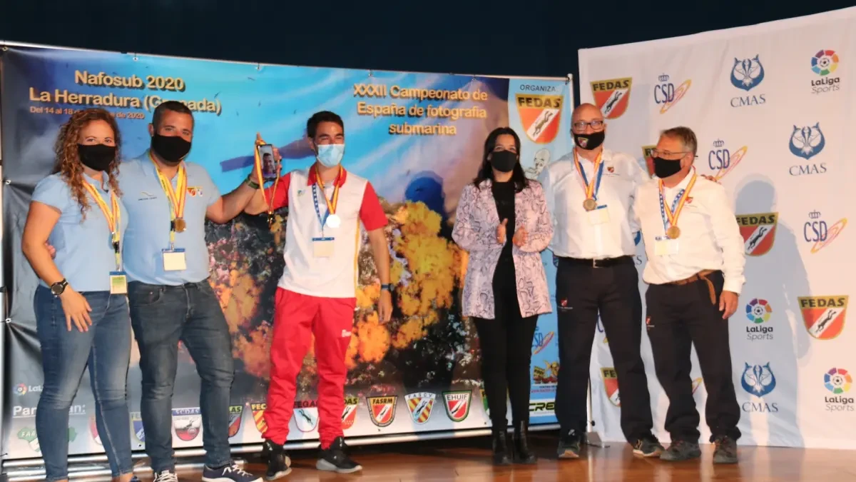 Rafael Fernández y Óscar Luna revalidan en La Herradura el Campeonato de España de Fotografía Submarina