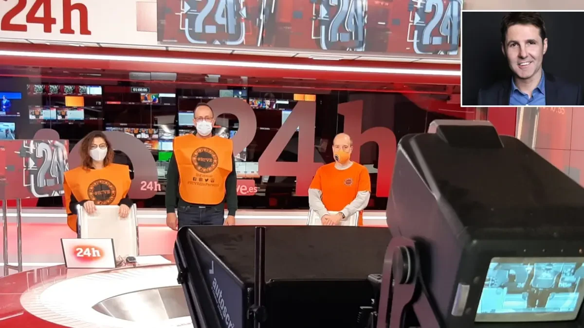 Trabajadores de RTVE protestan contra la externalización del nuevo programa de Jesús Cintora
