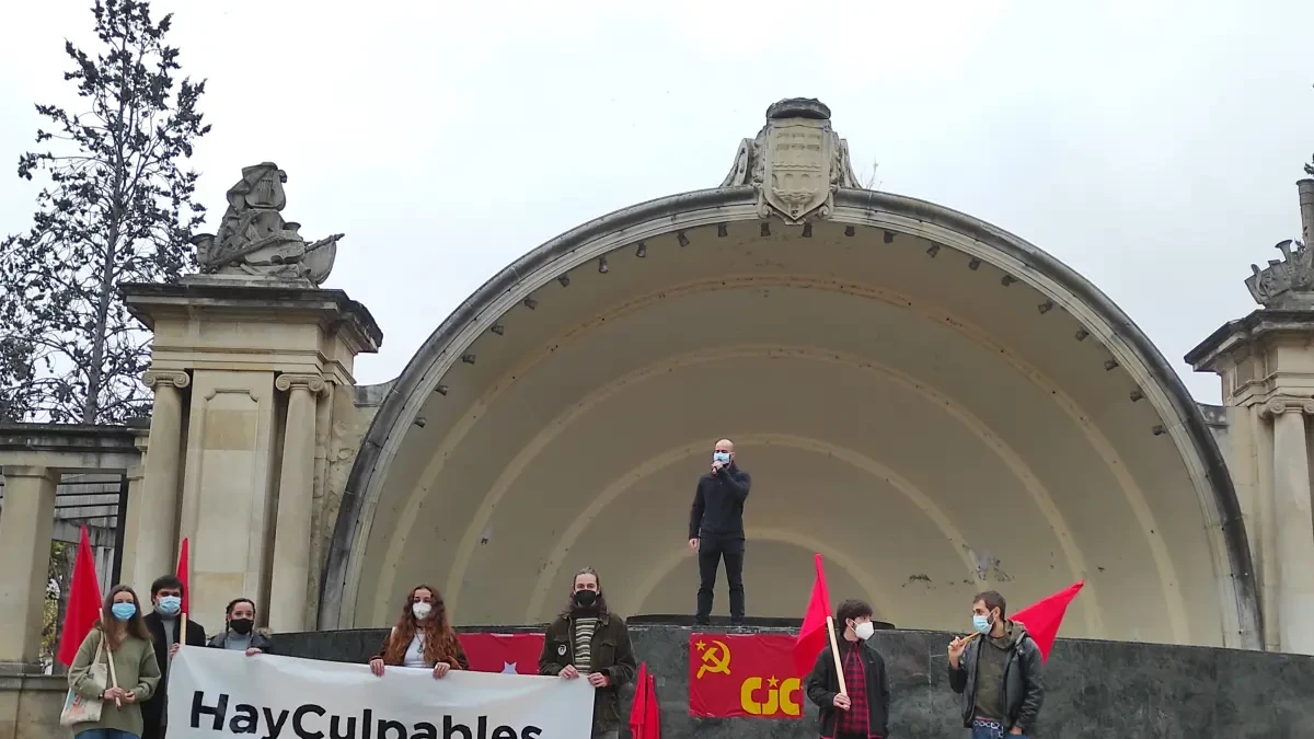 Jóvenes comunistas, contra los disturbios de Logroño: 