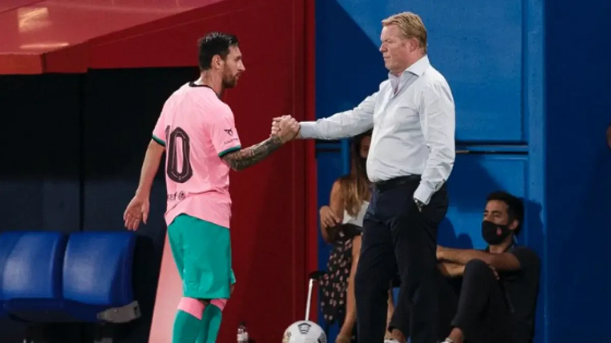 El experimento de Koeman contra el Girona funciona: doblete de Messi como 'falso 9'