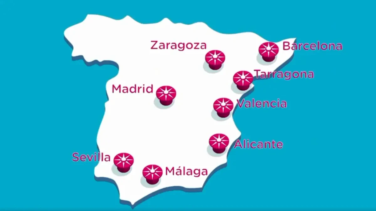 Estas son las estaciones con paradas de los trenes de OuiGo en España