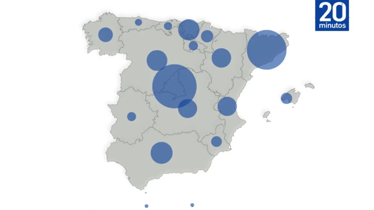 Mapa del coronavirus en España: cifra de muertos, contagios e ingresos en UCI