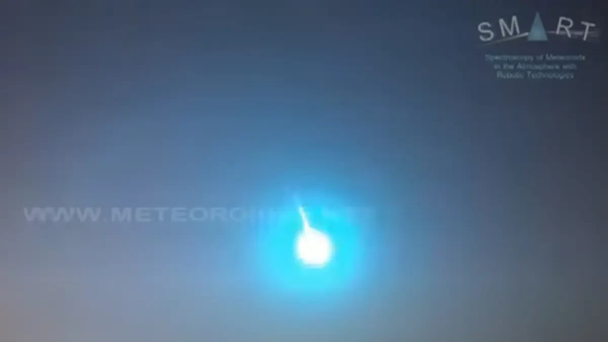 Detectan una bola de fuego sobrevolando de madrugada el sur y el centro de la península a 227.000 km/hora