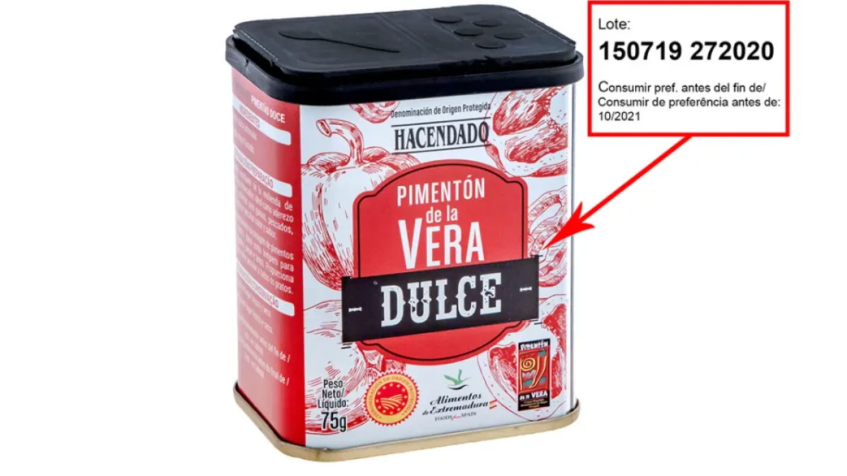 Mercadona retira un lote de pimentón de la Vera tras una alerta por salmonella