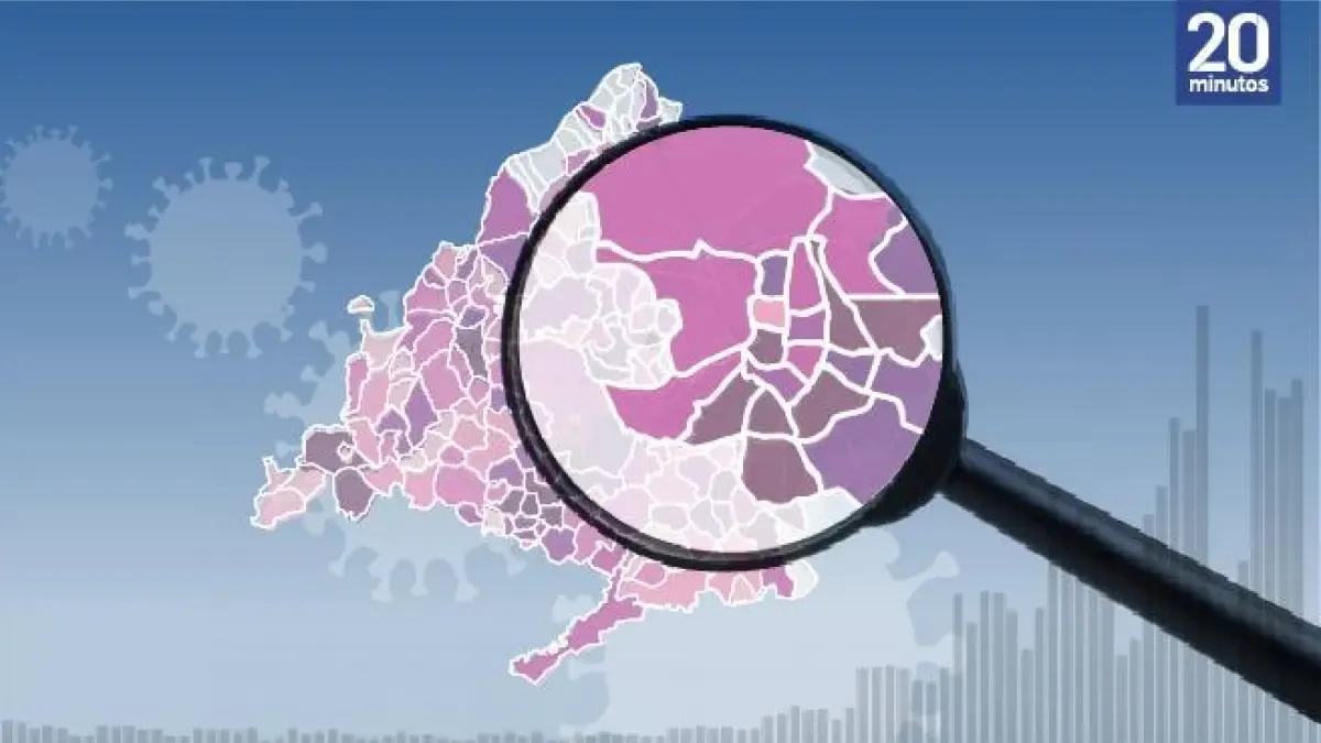 Mapa de las 37 zonas afectadas por las nuevas restricciones de la Comunidad de Madrid por la Covid