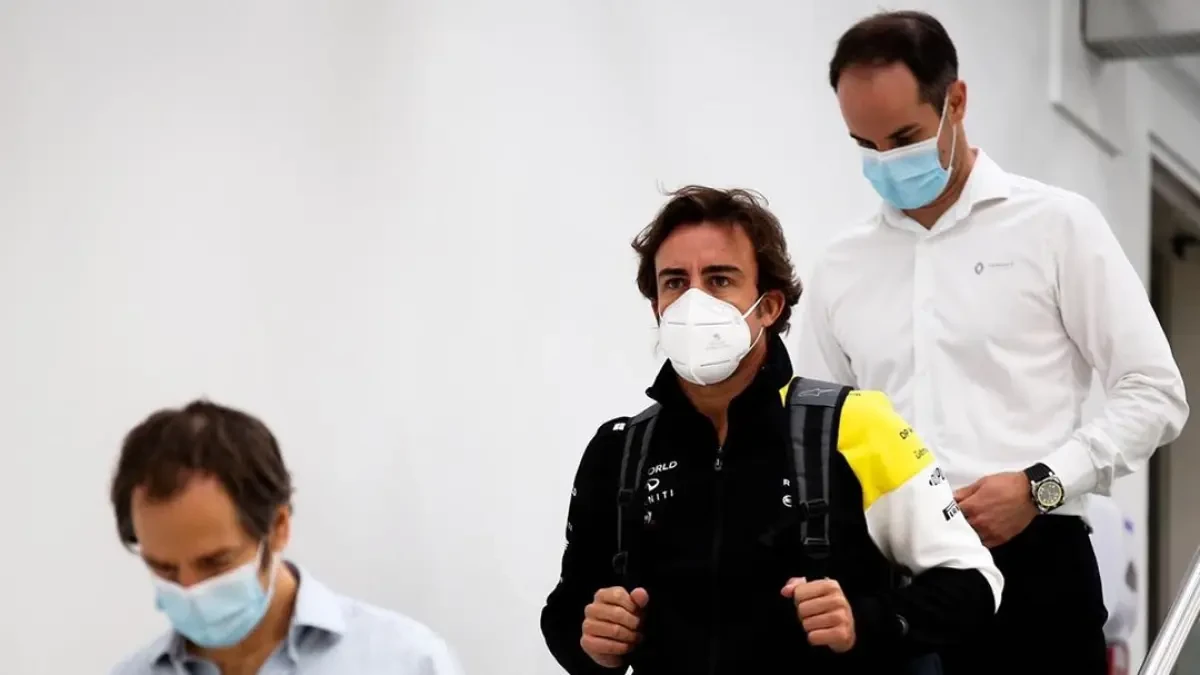El regreso de Alonso a la sede de Renault: 