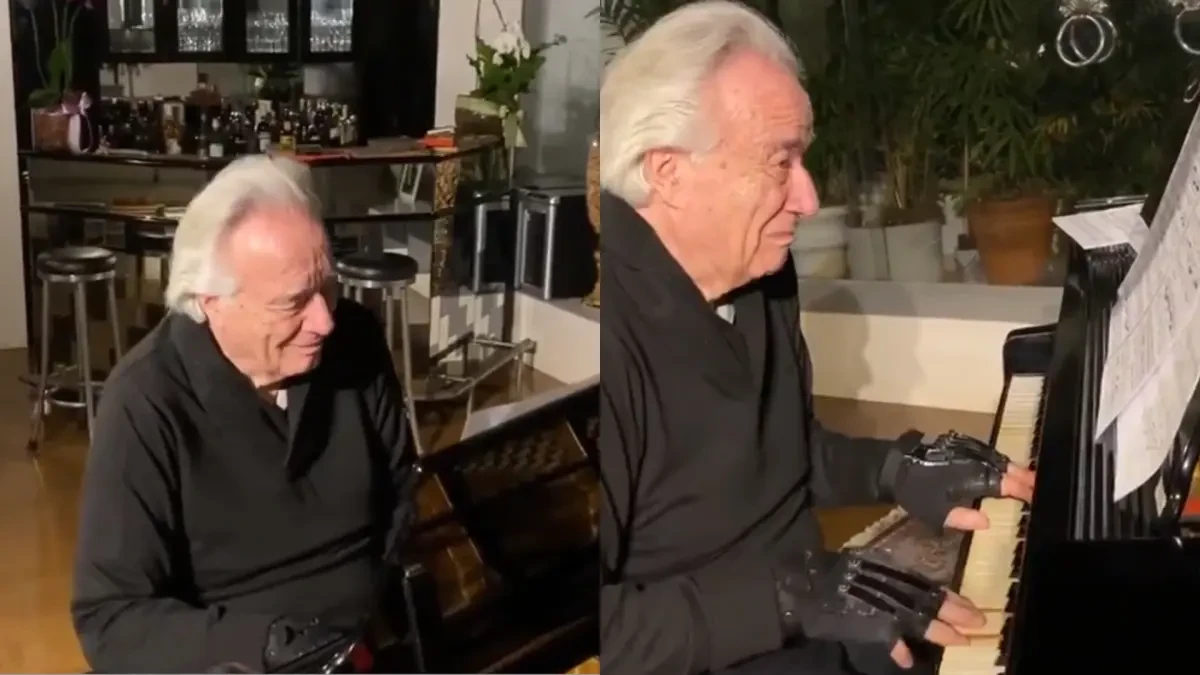 El emocionante vídeo de un pianista que vuelve a tocar el piano tras 20 años gracias a sus nuevos guantes biónicos