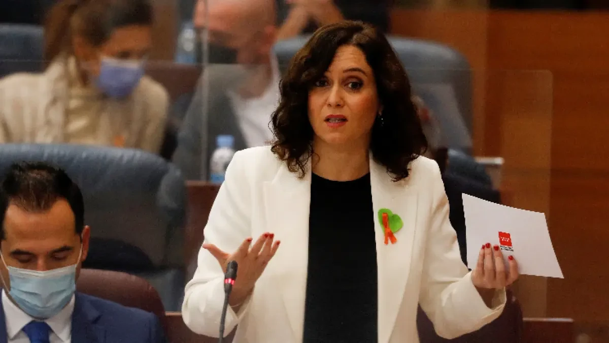 Ayuso carga contra Podemos: 