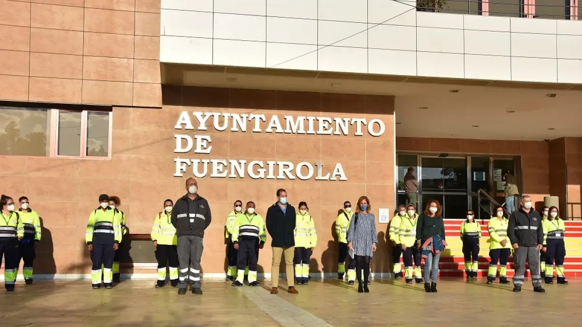 Fuengirola refuerza el servicio de limpieza y desinfección de la ciudad con 20 contrataciones del Plan AIRE