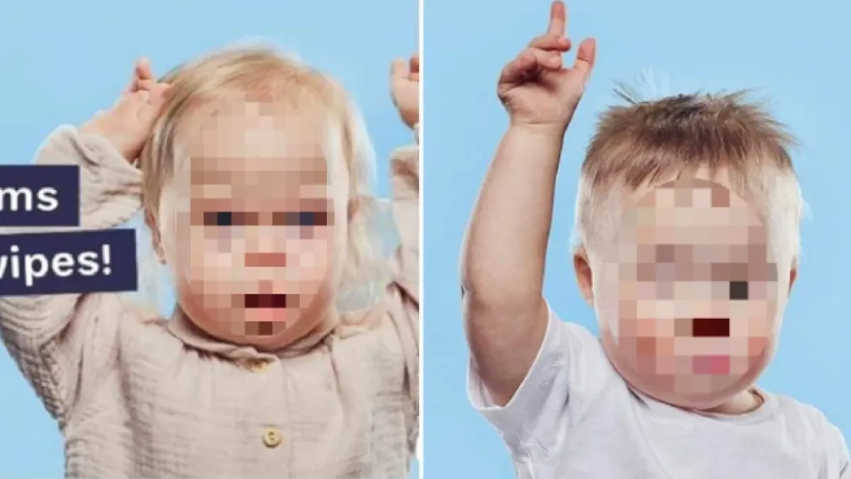 Dos bebés con síndrome de Down protagonizan el primer anuncio de toallitas con niños discapacitados