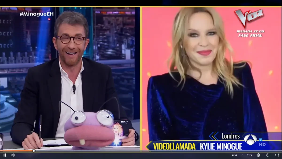Kylie Minogue desmiente en 'El hormiguero' que Rick Astley y ella sean la misma persona
