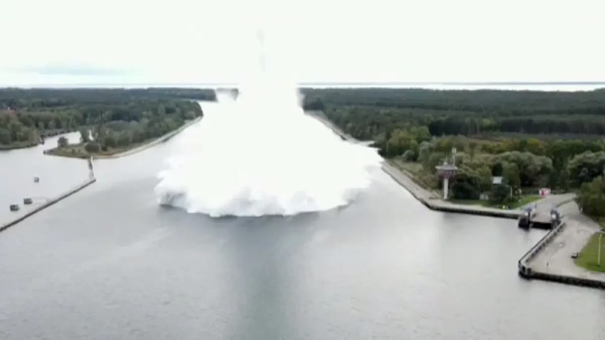 Detonan en Polonia una bomba de más de cinco toneladas de la II Guerra Mundial