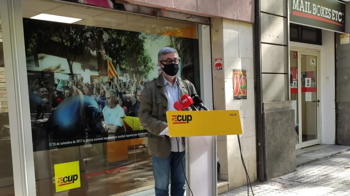 La CUP constata la desunión independentista ante la inhabilitación de Torra: 
