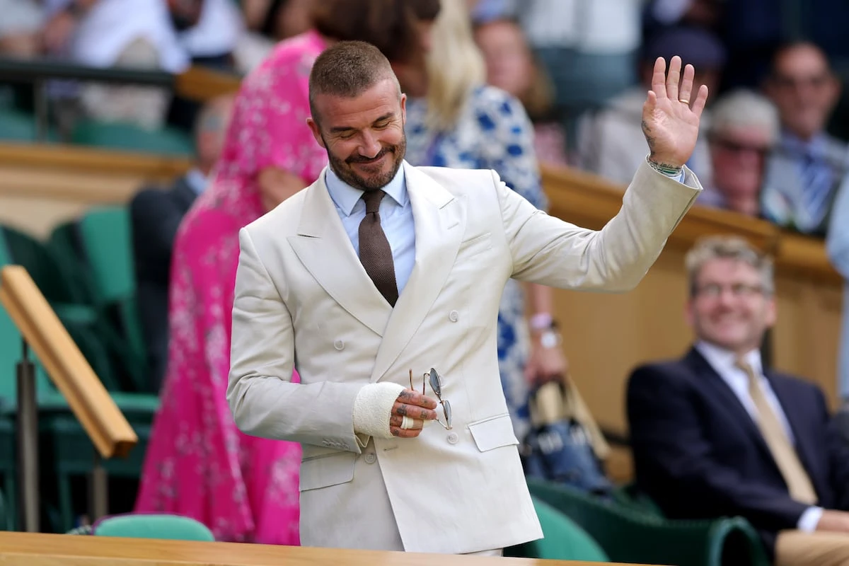 David Beckham aparece en el palco real de Wimbledon tras su ingreso hospitalario