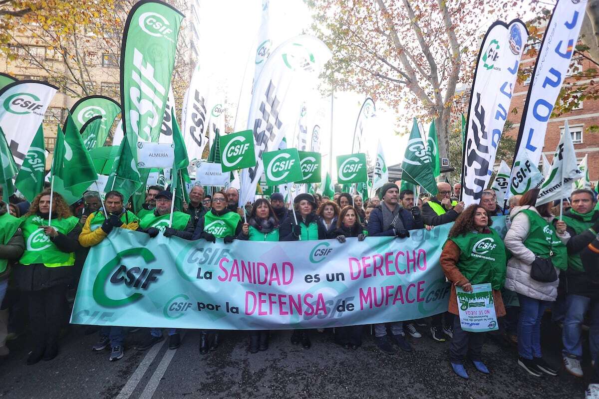 El sindicato CSIF aplaza la huelga de funcionarios por la crisis de Muface prevista para este jueves