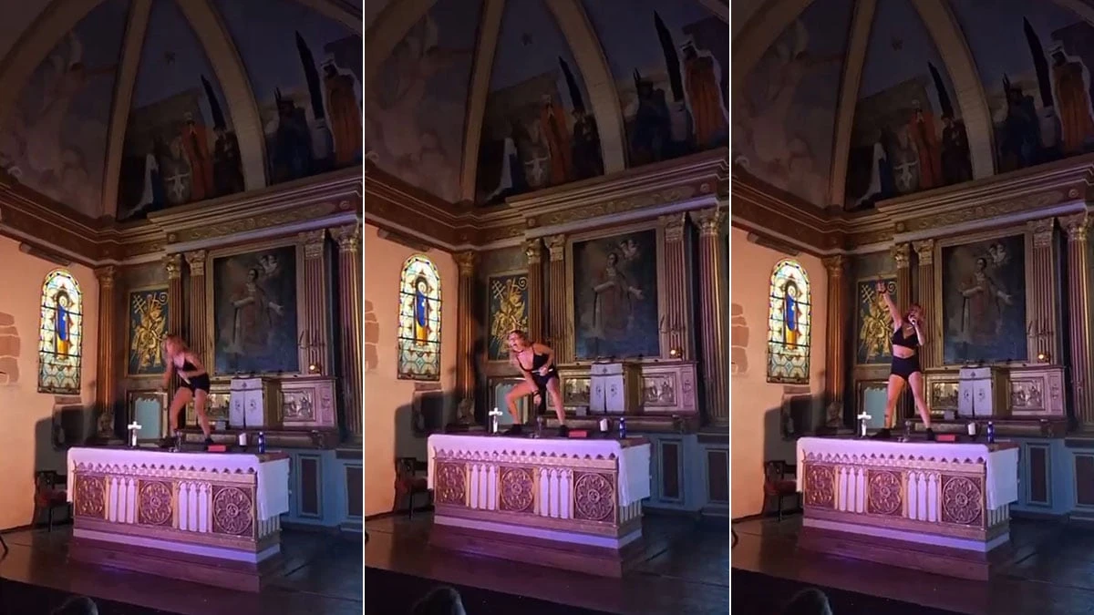 Abogados Critianos denuncia a la cómica Ane Lindane por “simular una masturbación” con un crucifijo en una iglesia