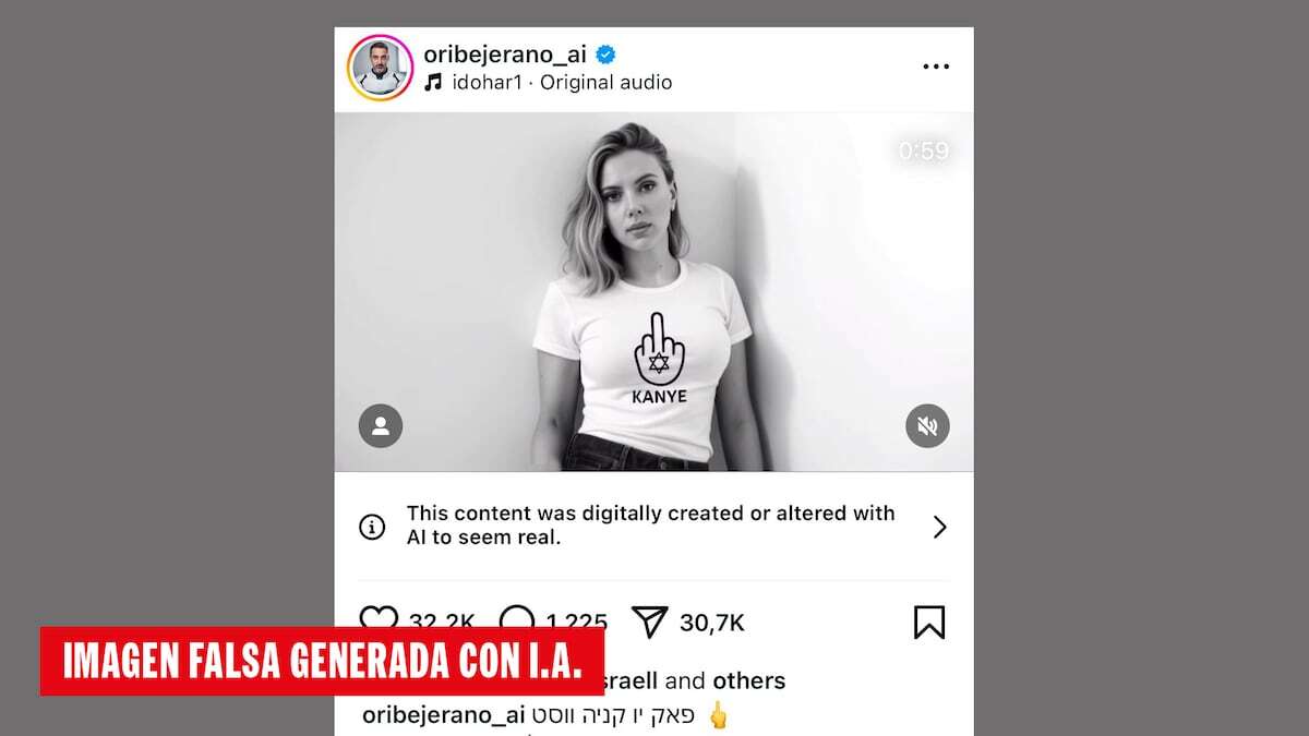 Scarlett Johansson vuelve a ser víctima de un ‘deepfake’ y denuncia que EE UU está “paralizado” frente los peligros de la IA