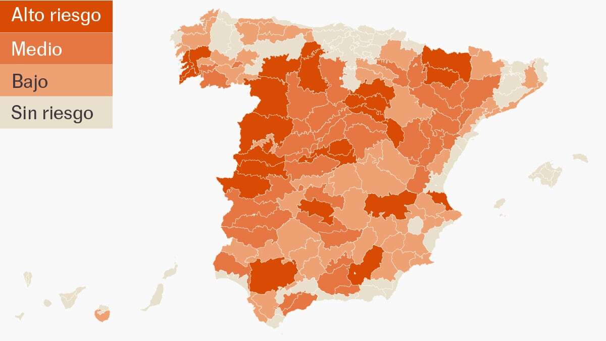 Mapa | ¿Qué municipios están en alerta por calor? Riesgo alto o medio para la salud en más de la mitad