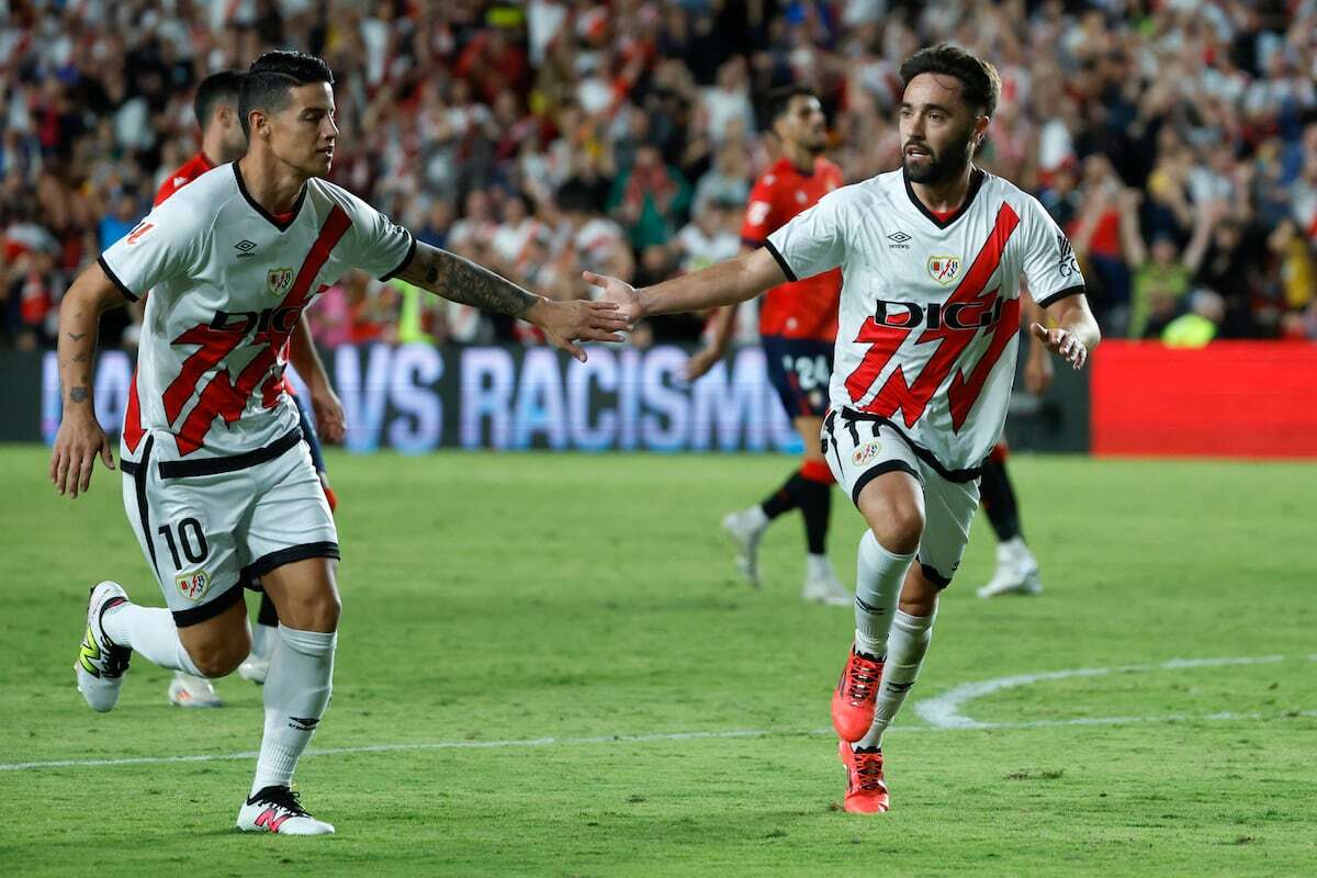 James Rodríguez debuta al fin en un Rayo feliz