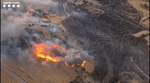 Catalunya vive el junio con más incendios en los últimos 15 años