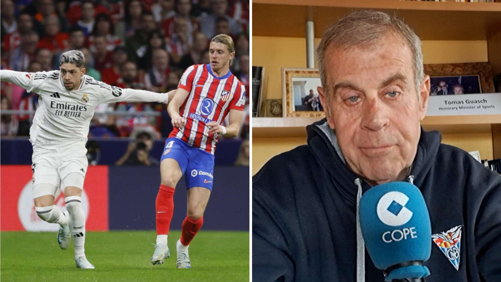 Lo que piensa Tomás Guasch sobre lo que ocurrirá en el Real Madrid-Atlético de la Liga de Campeones: 