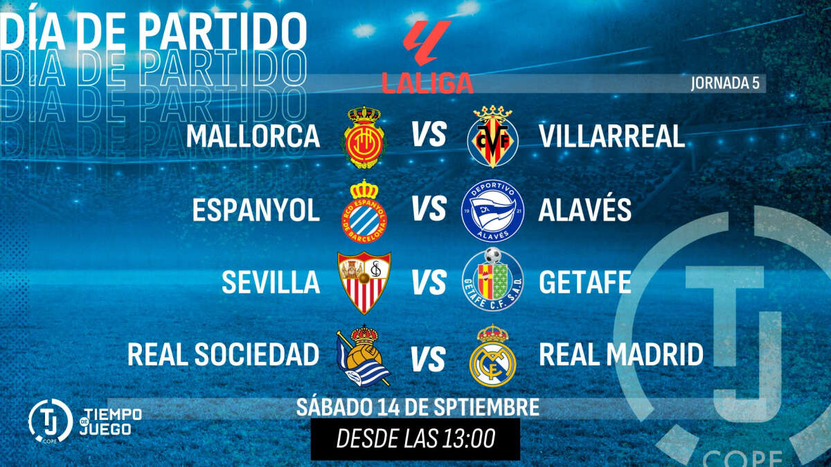 Sigue en directo Tiempo de Juego este sábado desde las 13:00h con el Real Sociedad - Real Madrid