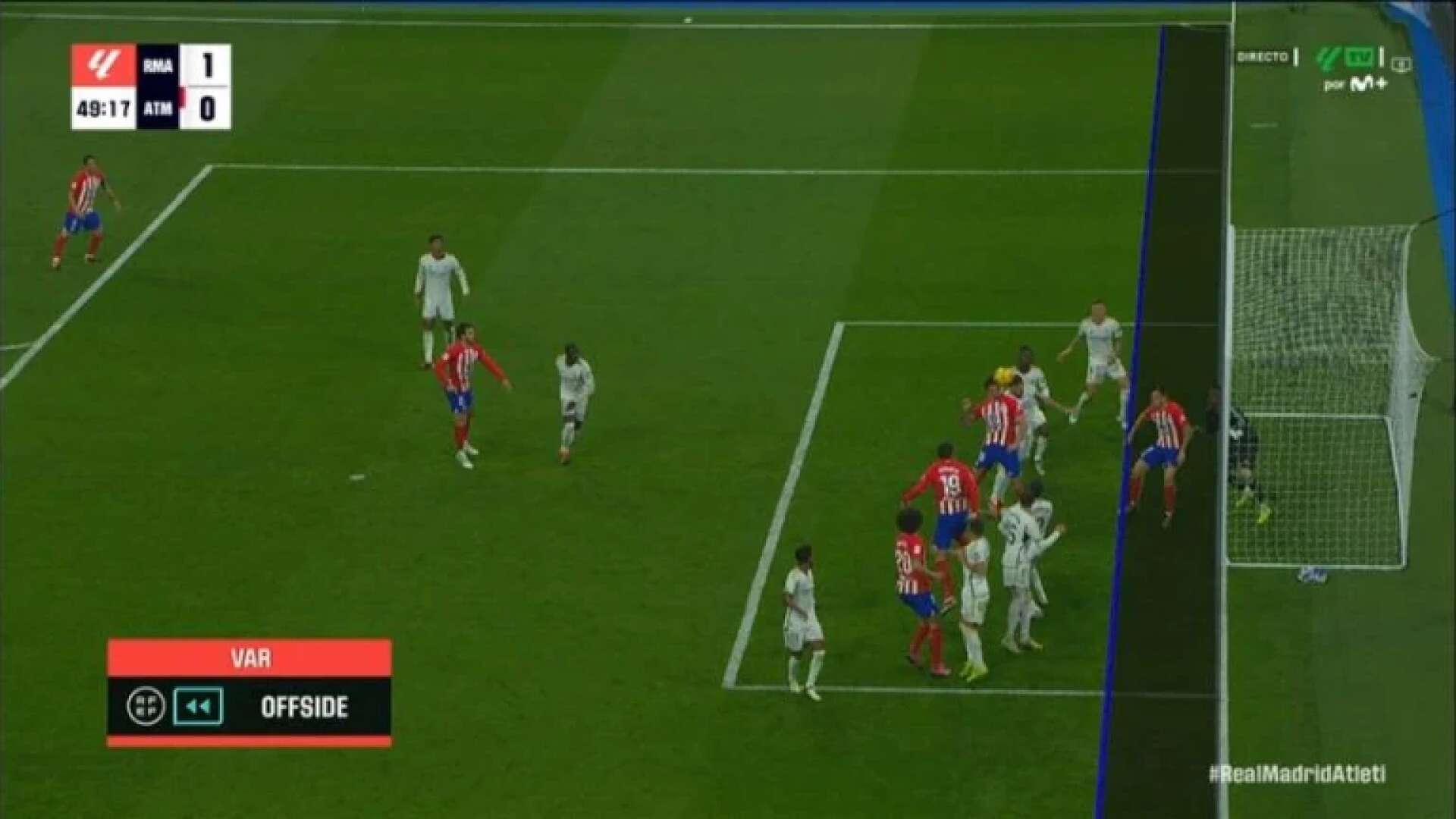 La jugada en un derbi con la que el Atlético de Madrid compara el gol de Brahim y que si fue anulada