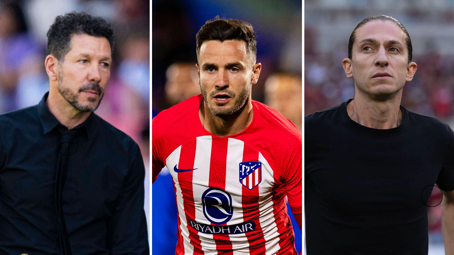 Saúl compara los estilos de Simeone y Filipe Luis como entrenadores: 