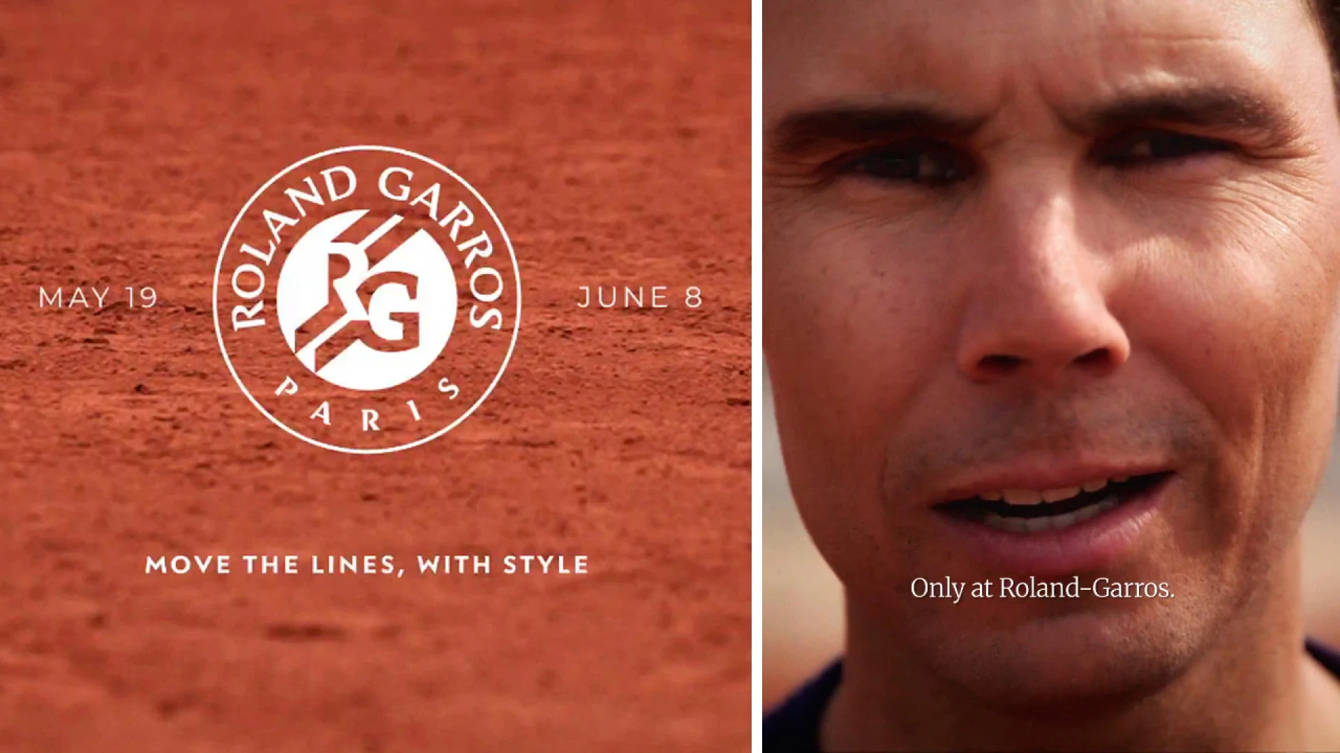 Rafa Nadal se convierte en la voz corporativa del vídeo que presenta Roland Garros en 2025