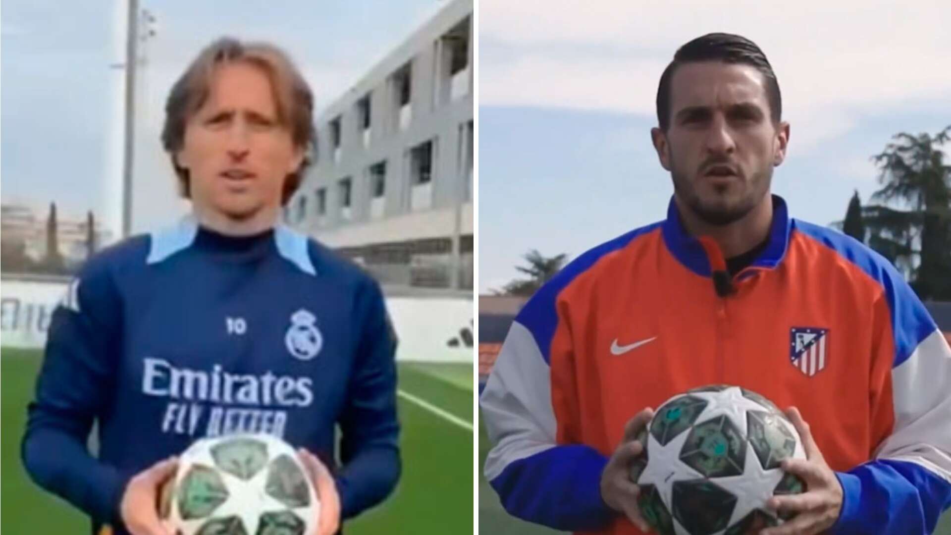 Modric y Koke mandan un mensaje de paz junto a la Policía, horas antes del derbi: 