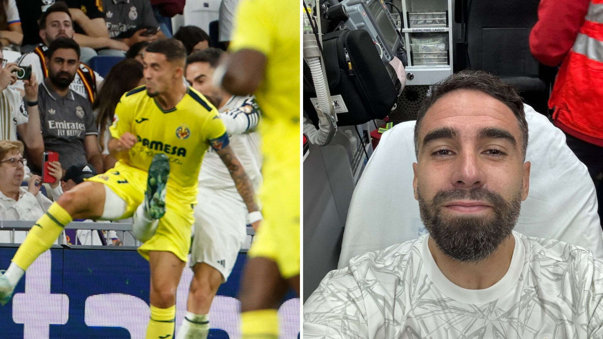 El mensaje que sorprendió a Carvajal tras romperse la rodilla: 