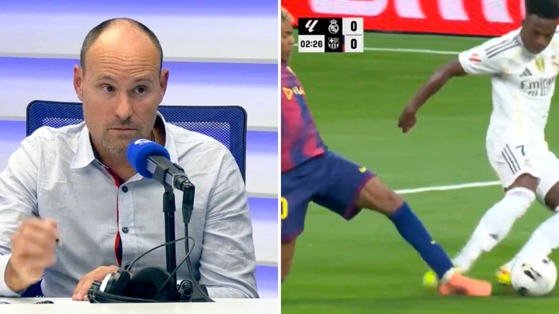 Mateu Lahoz, sobre el posible penalti de Lamine Yamal a Vinicius: 