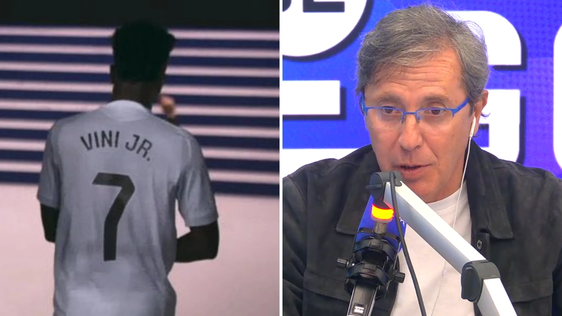 El toque de atención de Paco González a Vinicius tras su enfado al ser cambiado durante el Clásico: 