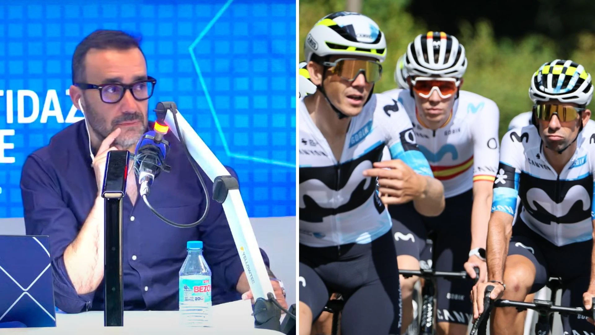 Juanma Castaño, asombrado con la cantidad de bidones que puede llevar un equipo ciclista al Tour de Francia: 