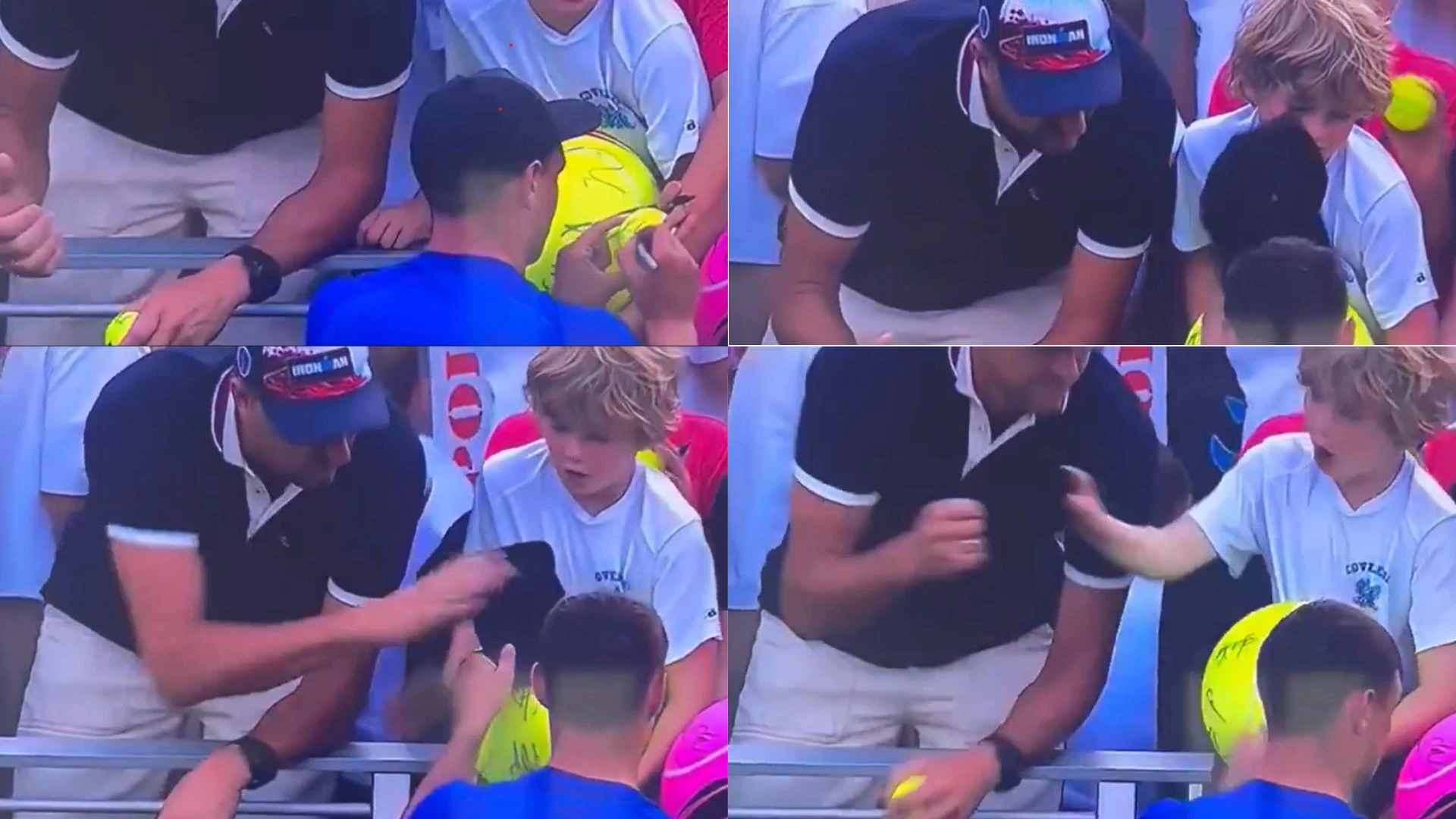 Un hombre roba la gorra que iba a regalar a un niño tras su victoria en el US Open