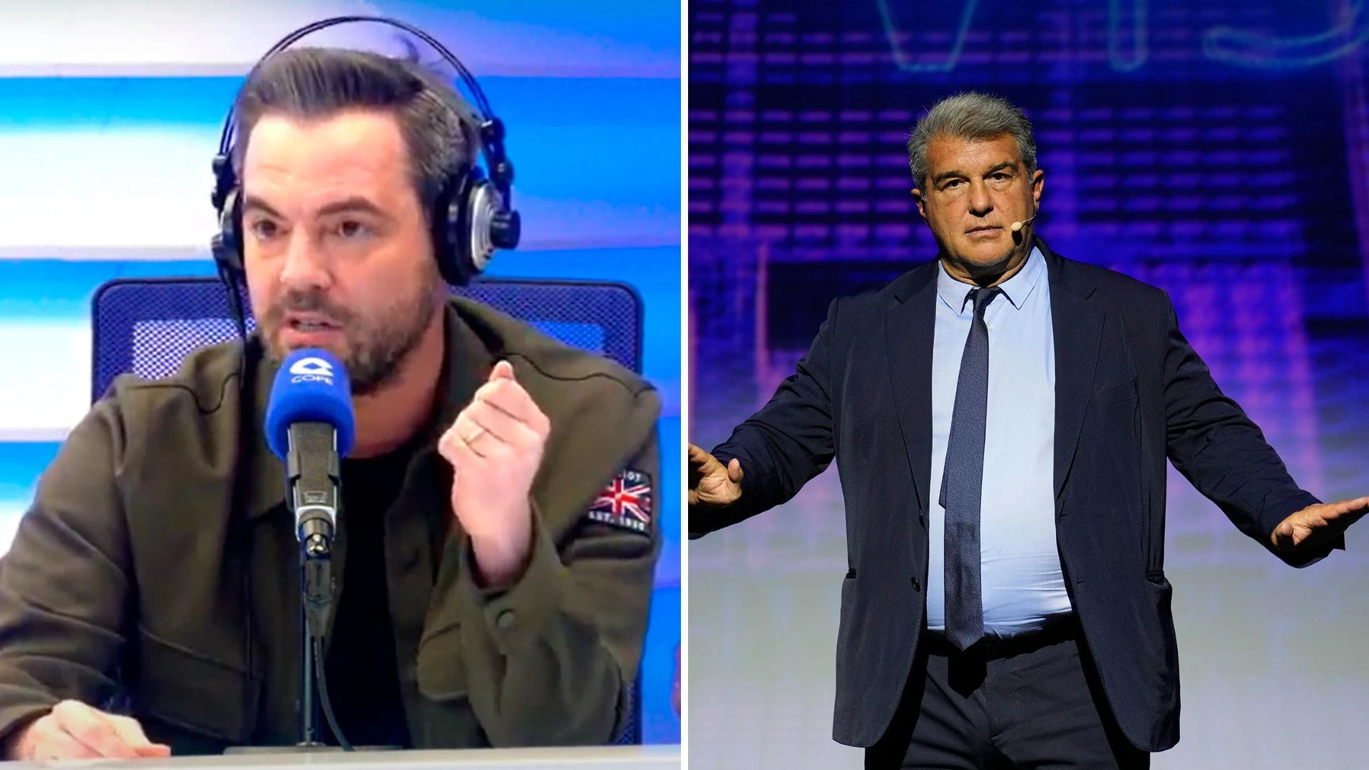 Nacho Peña, contertulio de El Partidazo de COPE, responde a Laporta tras defender la 'butifarra' de Flick: 