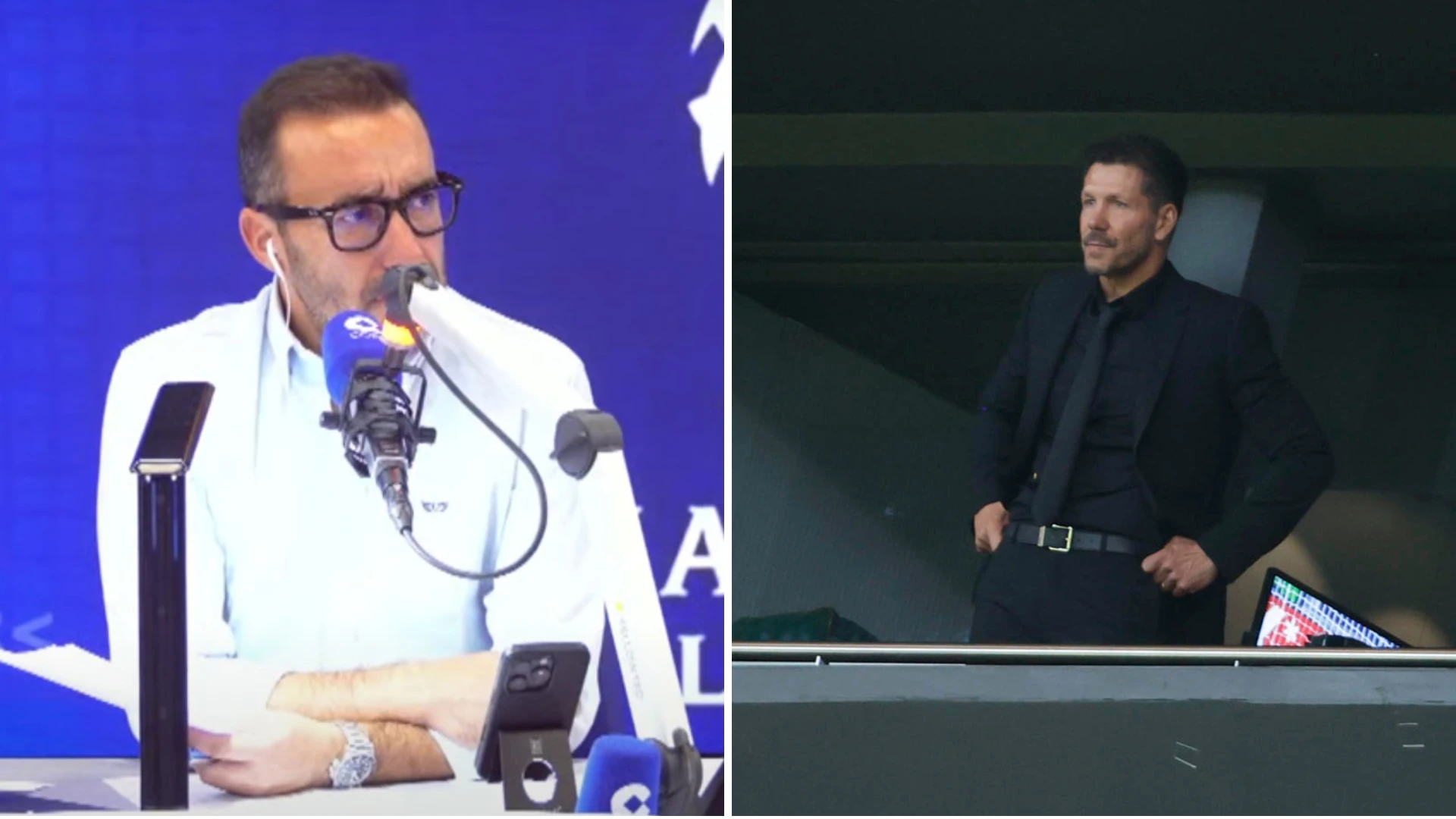 Juanma Castaño elogia la actitud de Simeone con dos de sus futbolistas: 
