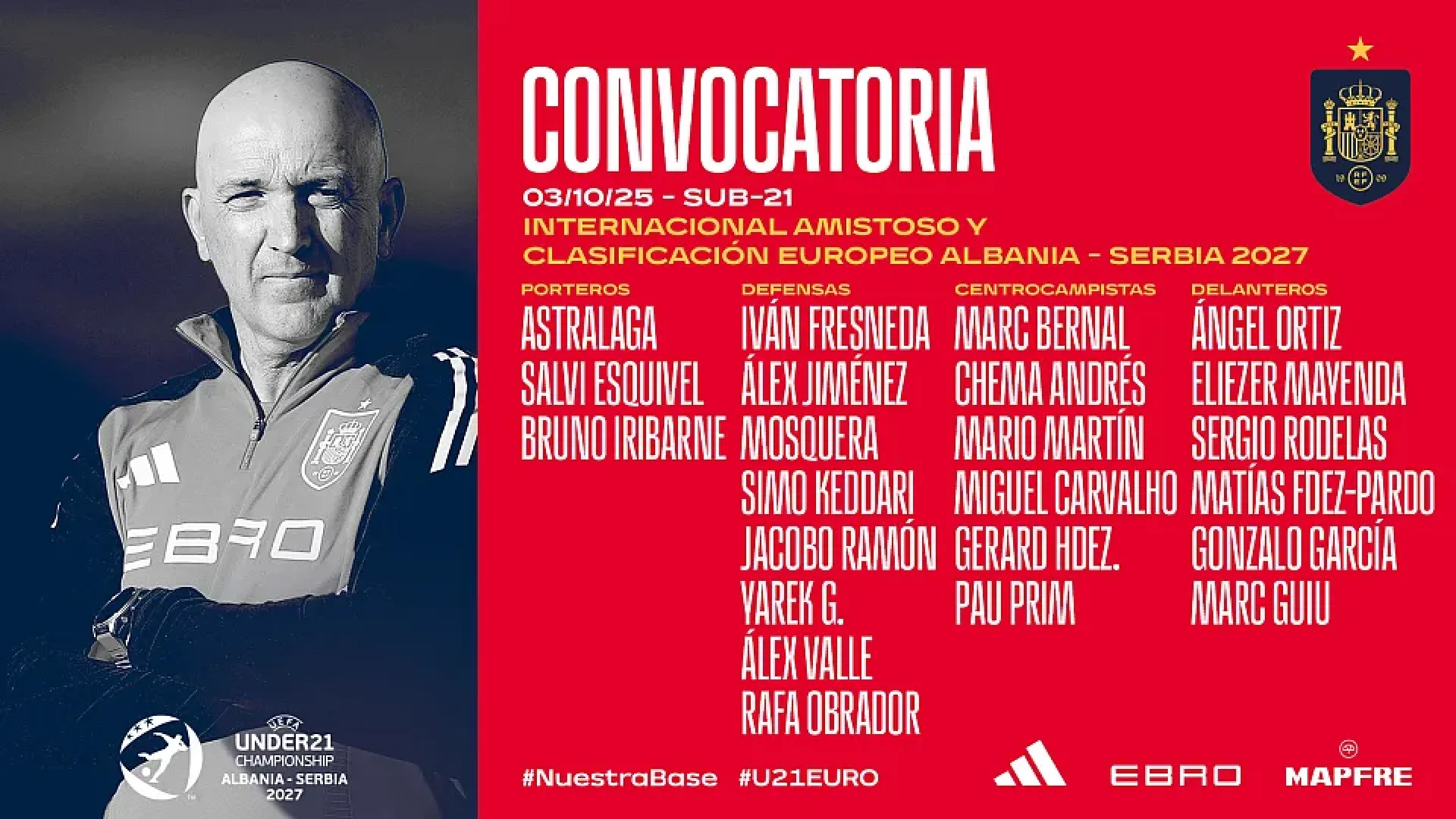 Marc Bernal debutará en una sub-21 con mucho sabor extranjero