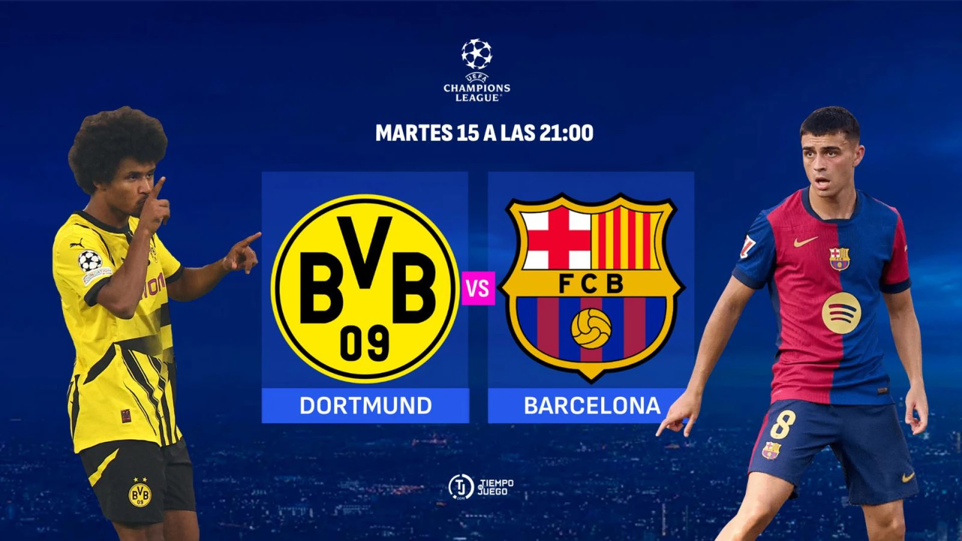 Sigue en directo Tiempo de Juego este martes desde las 20:15h con el Borussia Dortmund - Barcelona