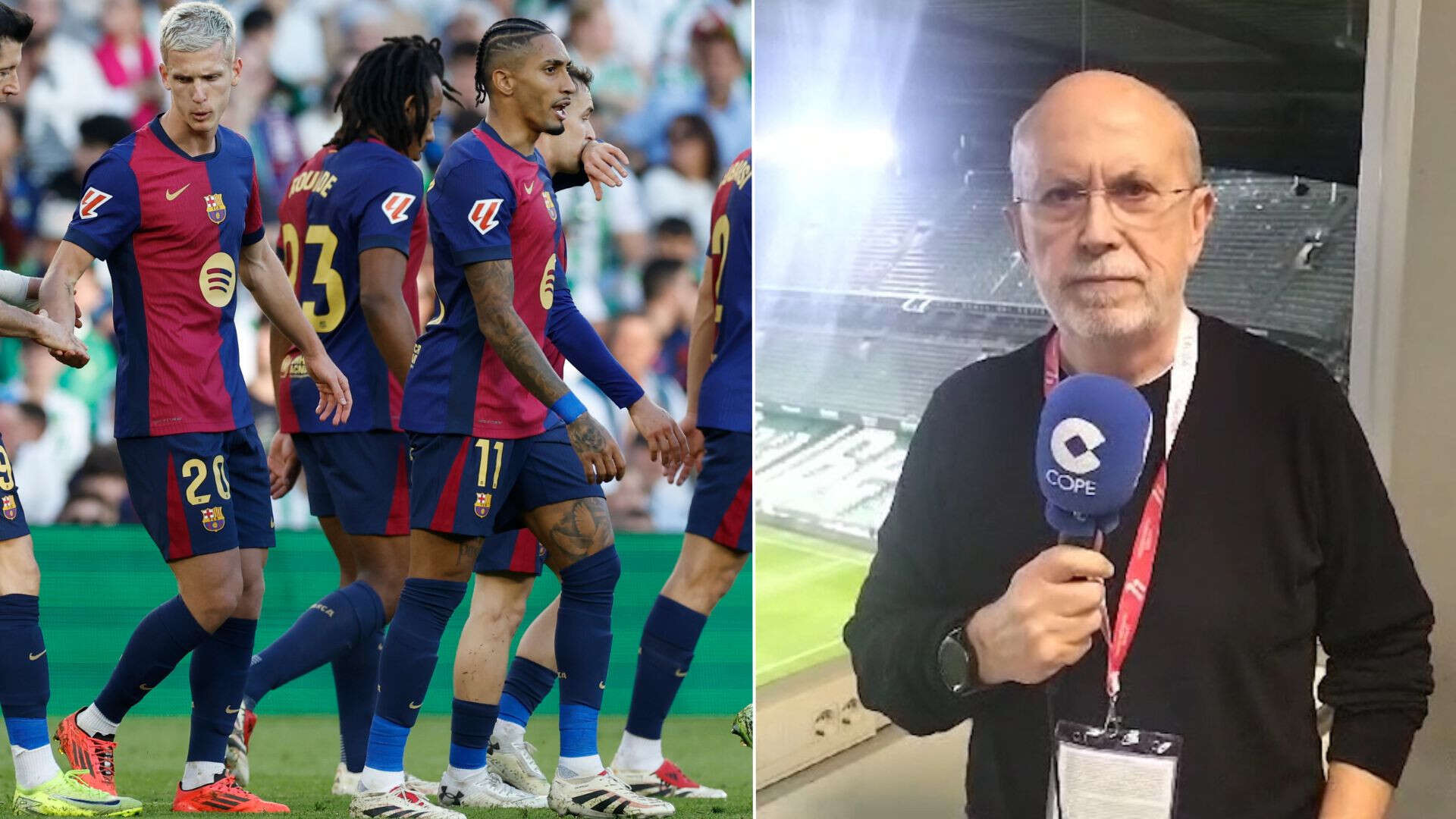 Manolo Oliveros destaca a estos jugadores tras el empate del Barça ante el Betis: 