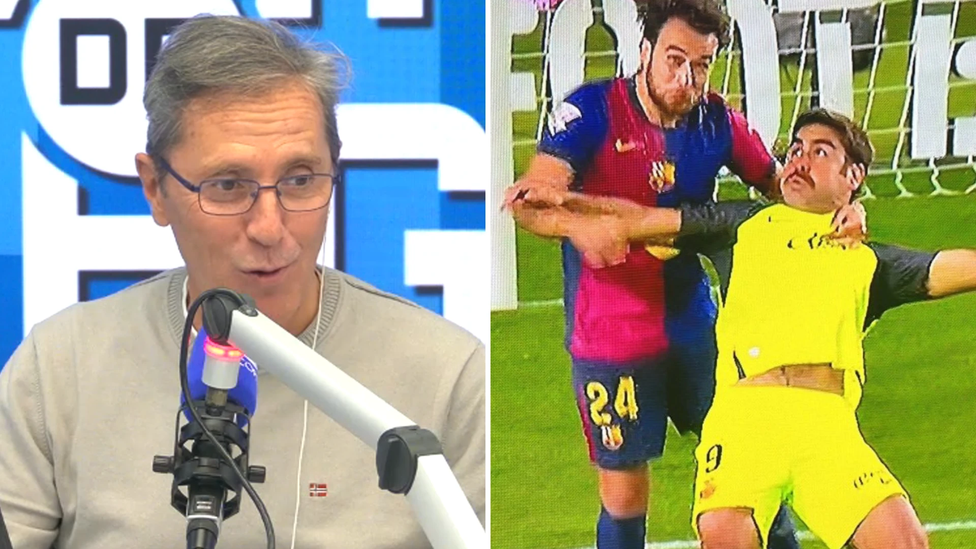 Paco González comenta el posible penalti de Eric García sobre Abdón Prats en el Barcelona - Mallorca: 